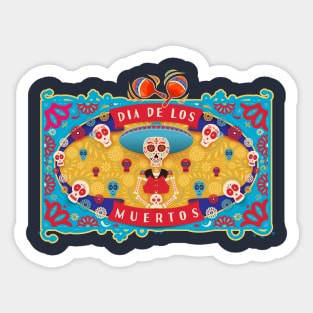 Dia De Los Muertos Sticker